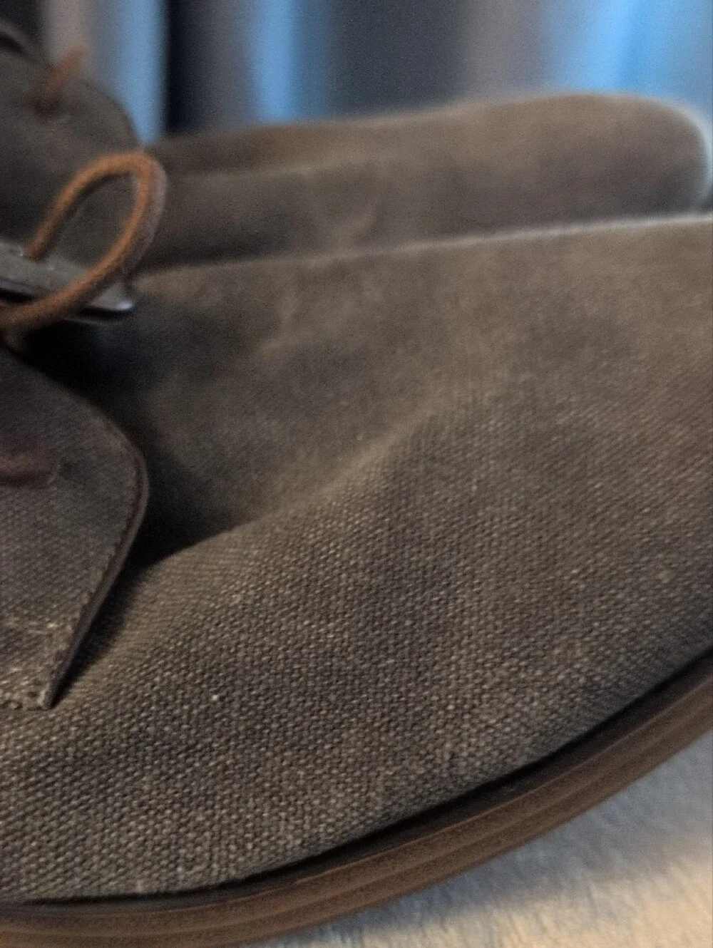 Giorgio Brutini Gray Canvas Derby Shoes